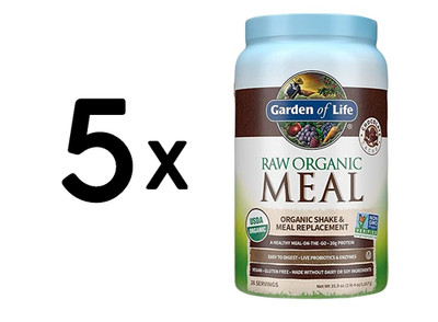 5 x Garden of Life RAW Organic Meal, Chocolate Cacao - 1017g (88,10 EUR/kg)