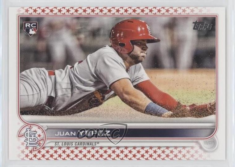 2022 Topps Series 2 Independence Day /76 Juan Yepez #506 Rookie RC