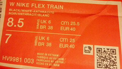 Nike W Flex Train Schwarz/Weiß/Anthrazit Gr.40 Neu Mit Etikett OVP