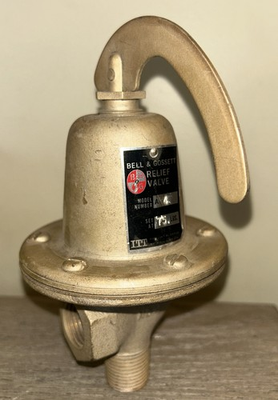 #ad Bell amp; Gossett A 4 Brass Pressure Relief Valve Set At 75 Lbs. New No Box. 5B $49.99