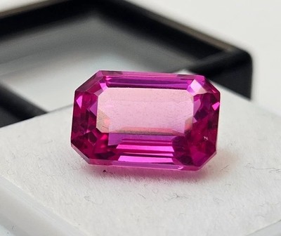 Pink Sapphire Natural Emerald Cut 7-9 Ct EGL Certified Loose Gemstone