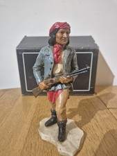 Castagna Geronimo Figurine Italian Alabaster Statue Vintage Boxed 0184
