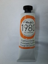 Gamblin 1980 OilColor 37ml Tube Cadmium Orange Unopened Oil Painters Authentic