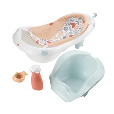 Bath Tub 4-in-1 Sling Seat Infant Support 2 Toys Summer Blossoms Fisher-Price