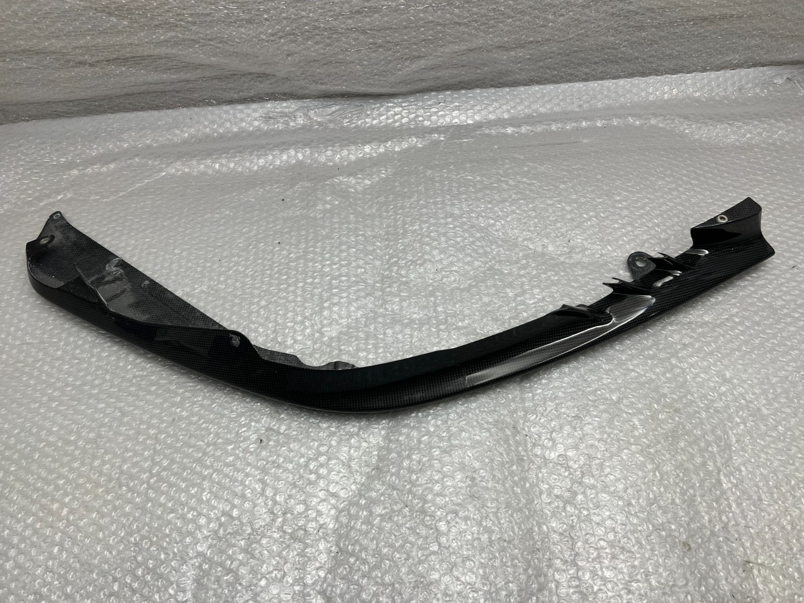 2020-2024 FERRARI SF90 FRONT BUMPER LEFT SPLITTER SPOILER LIP CARBON FIBER OEM
