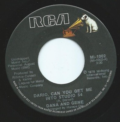 Dana  Gene - Dario Can You Get Me Into Studio 54 - Used Vinyl Recor - G8100z