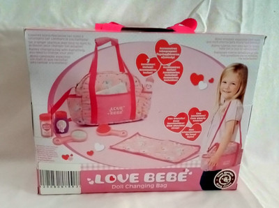 Love bebe by Arias PUPPE Wickeltasche Wickelpuppen 3+ Neu Lagerbestand Shop