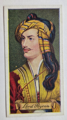 1935 Carreras Celebrities of British History #42 Lord Byron (1788-1824) (C)