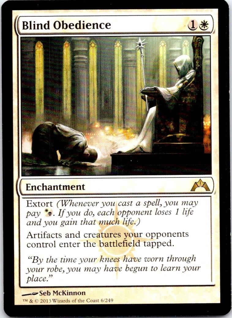 Blind Obedience #6 Gatecrash - Rare - Lightly played