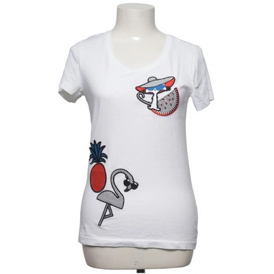 Karl Lagerfeld, T-shirt, Größe: XS, Weiß, Baumwolle, Sonstiges, Damen #lBW