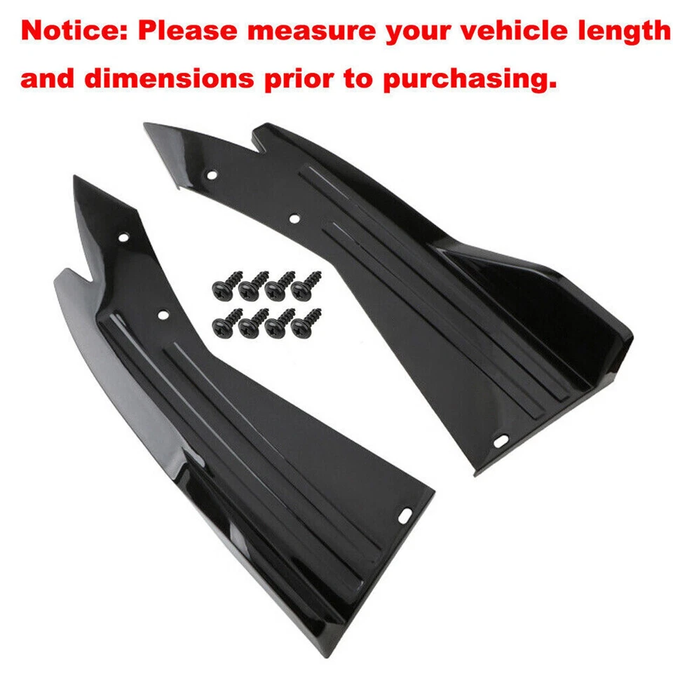 For Lincoln MKZ Rear Bumper Spoiler Splitter Lip Diffuser Body Kit Foto 4 de 4