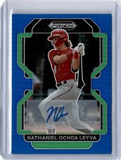 2022 Prizm Draft Picks Blue Nathaniel Ochoa Leyva Auto 17/99 (B72) Nationals