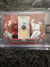 DUAL Game-Used Base Bat Relic #/10 Shohei Ohtani Acuna 2023 MLB Topps Now OS18