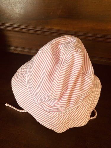 Zutano Baby Bleistift Streifen Sonnenhut Baumwolle rosa/weiß Größe 24 M - Bild 4 von 5