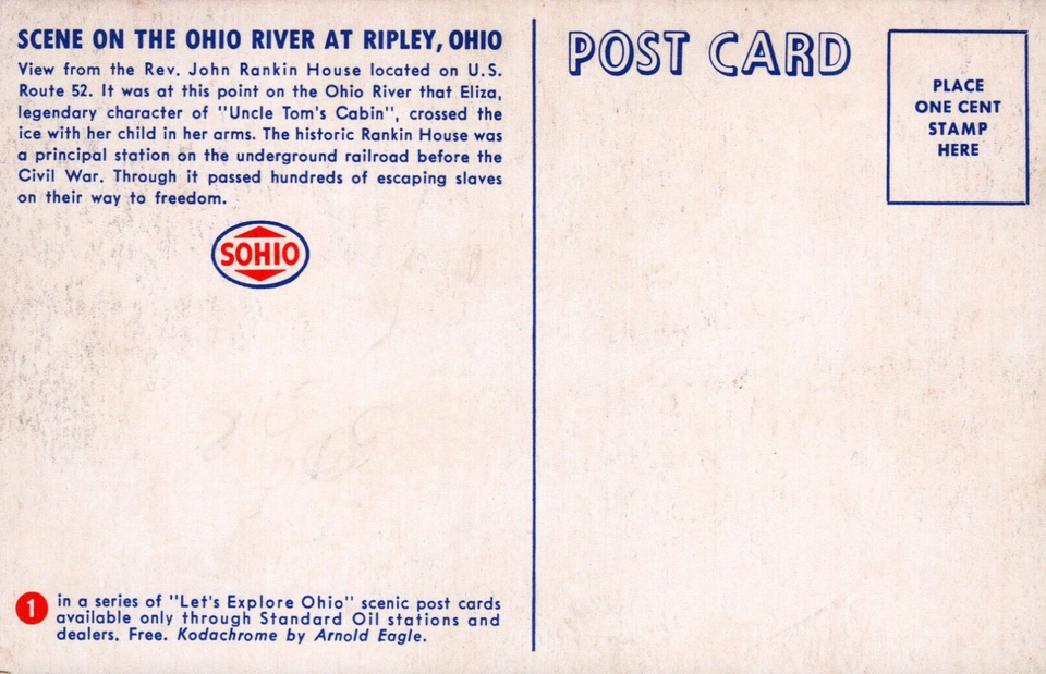 Scene on The Ohio River At Ripley Ohio Vintage Chrome Post Card | eBay