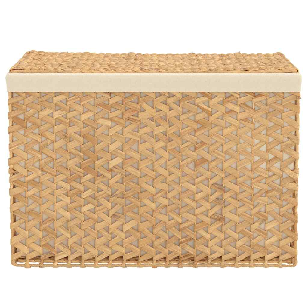 vidaXL Laundry Basket with 3 Sections 75x42.5x52 cm Water Hyacinth eBay