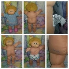 vintage cabbage patch doll 16" KT Butterscotch hair green eyes cute!