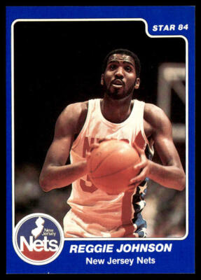 1983-84 Reggie Johnson STAR Basketball #150 *NICE* New Jersey Nets (1B)