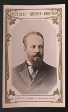 Chromo Image GUERIN BOUTRON Celebrities De Witte Minister of Finance Russia 84