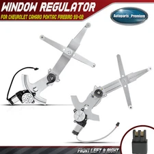 2x Window Regulator w/Motor for Chevy Camaro Pontiac Firebird Front Left & Right