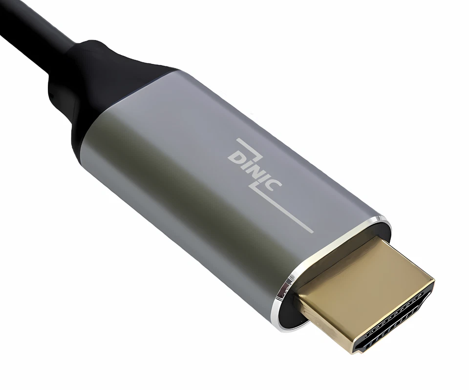 DINIC Premium Displayport auf HDMI Kabel, 4K@60Hz, 3D, HDR, DP auf HDMI, 1 m - Bild 4 von 4