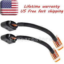  2× Headlight Wiring Harness Adapters For VW Volkswagen 04-07 Touareg 7L6971071A