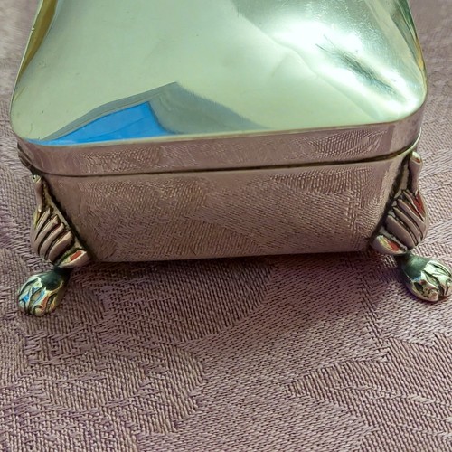 Rarität, Wunderschöne Schmuckschatulle 925 Sterling Silber 1909 Jhd. BH, T.H.H - Bild 14 von 18