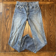 VTG 1970s Levis 505 0217 Single Stitch Denim Jeans Talon 42 Button Stamp 5 29x32