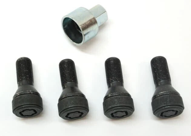 Juego de terminales antirrobo de bloqueo de rueda (4 pernos + 1 llave) para BMW - BMW genuino Foto 3 de 4