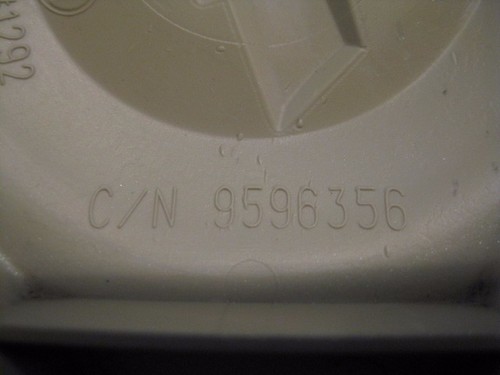 Single (1) Chevrolet Impala Wheel Center Cap P/N 9596356 - Picture 3 of 3