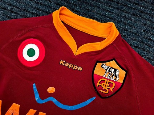 Vintage Kappa AS ROMA 2007-2008 Herren Fussballtrikot Trikot Italien GRÖSSE: M - Bild 3 von 7