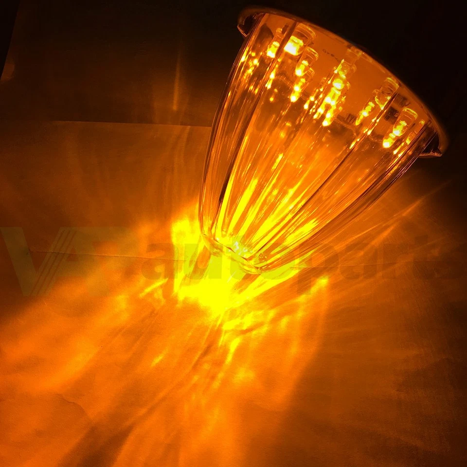 Luces superiores de separación de marcadores de cabina de techo de camión ámbar 17 LED ámbar para Peterbilt Mack 5 un. Foto 4 de 4