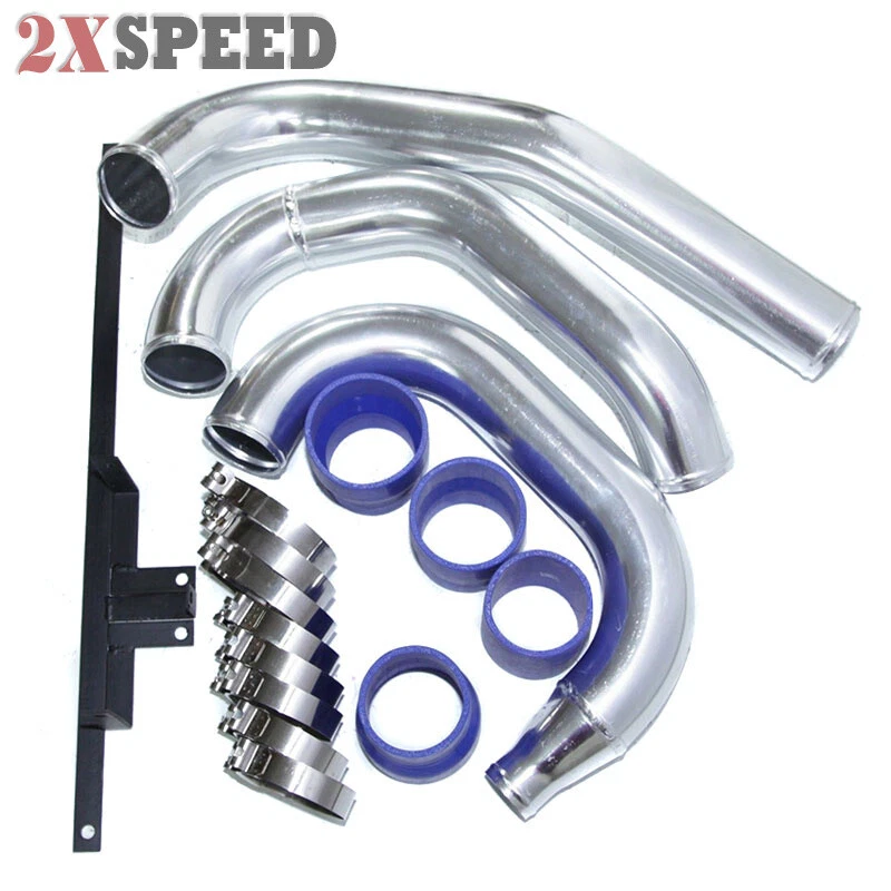 Kit de tubo de carga intercooler de alumínio para 02-07 Mitsubishi Lancer EVO 7 8 9 - Imagem 3 de 4