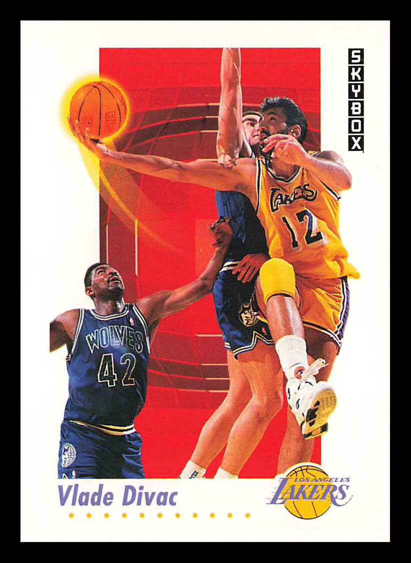 Vlade Divac #134 1991-92 SkyBox Los Angeles Lakers