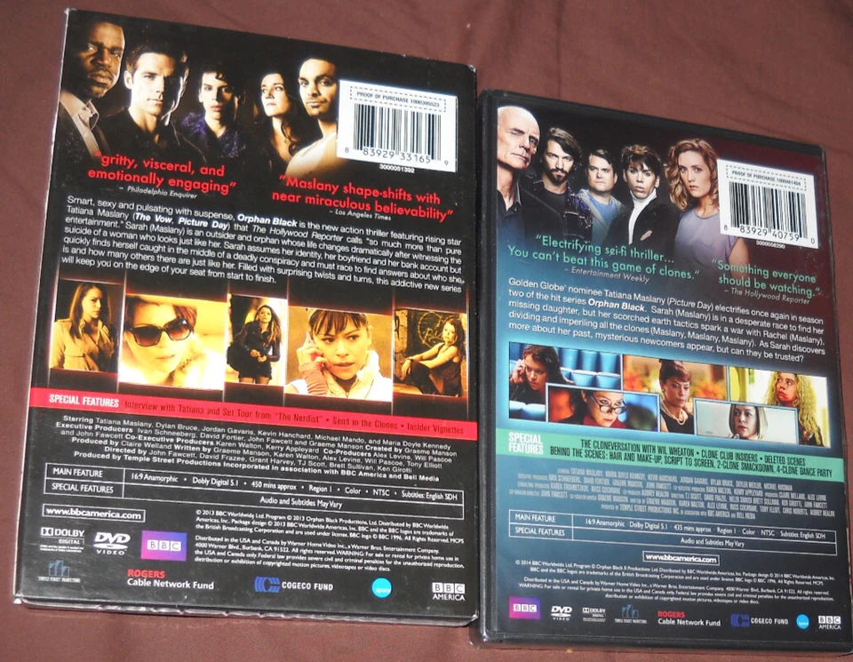BBC: ORPHAN BLACK ( 2 ) SEASONS 1 & 2 NEW-SEALED ) - Image 2 of 2