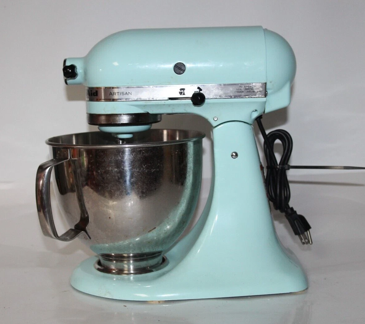 KitchenAid KSM150PSAQ Artisan Aqua Sky Teal 5-Quart Tilt-Head Stand Mixer +  Reviews