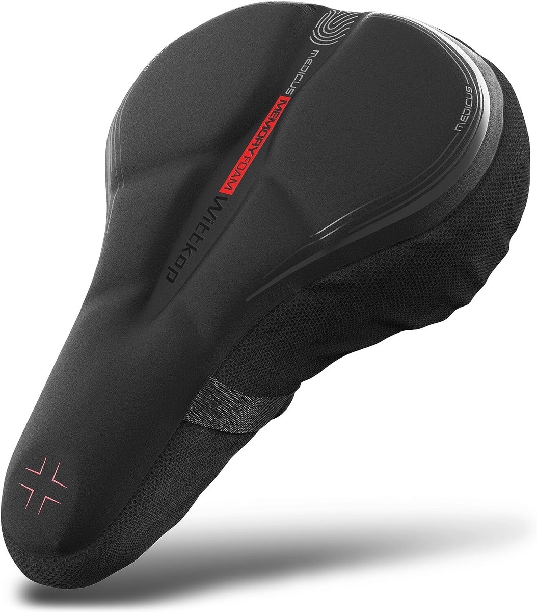 Bike Seat Cushion Made of Comfy Memory Foam Bike Seat Cover for