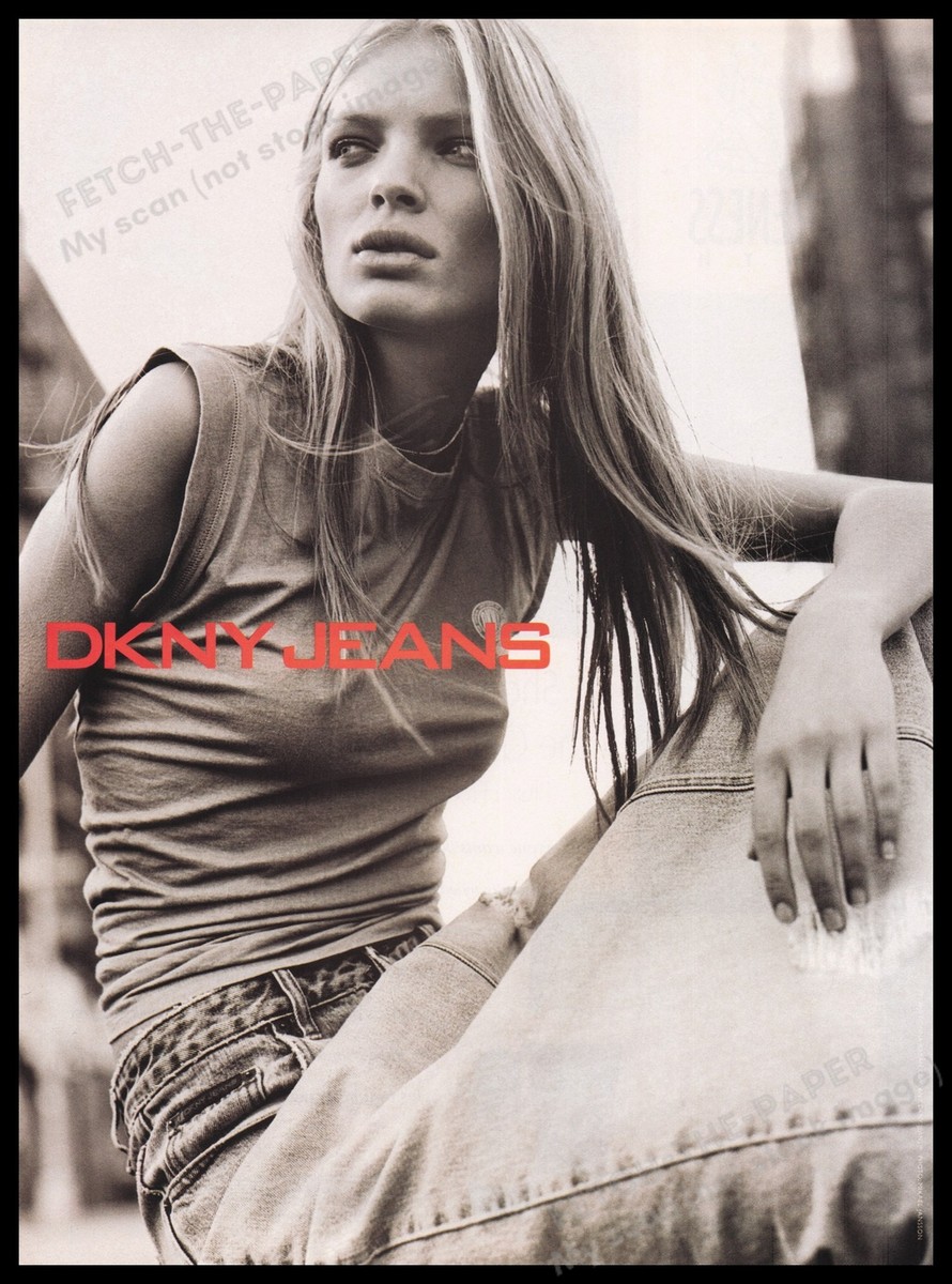 DKNY Jeans Clothing 1990s Print Advertisement Ad 1999 Esther