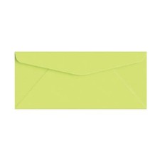  10 Business Envelopes, 4 1/8 x 9 1/2, Ultra Lime, 24w 90gsm , 100 per Pack