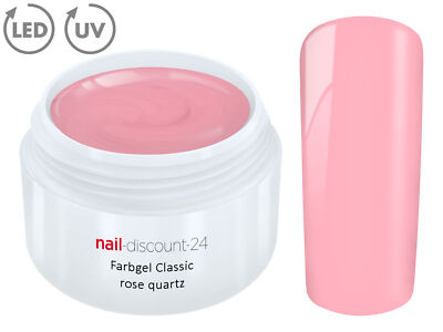 Color UV Gel LED FARBGEL ROSE QUARTZ French Modellage Nail Art Design Nagel Rosa