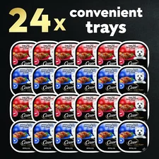 Adult Wet Dog Food Loaf & Topper in Sauce Bacon Feast Variety Pack 3.5 oz. Ea...