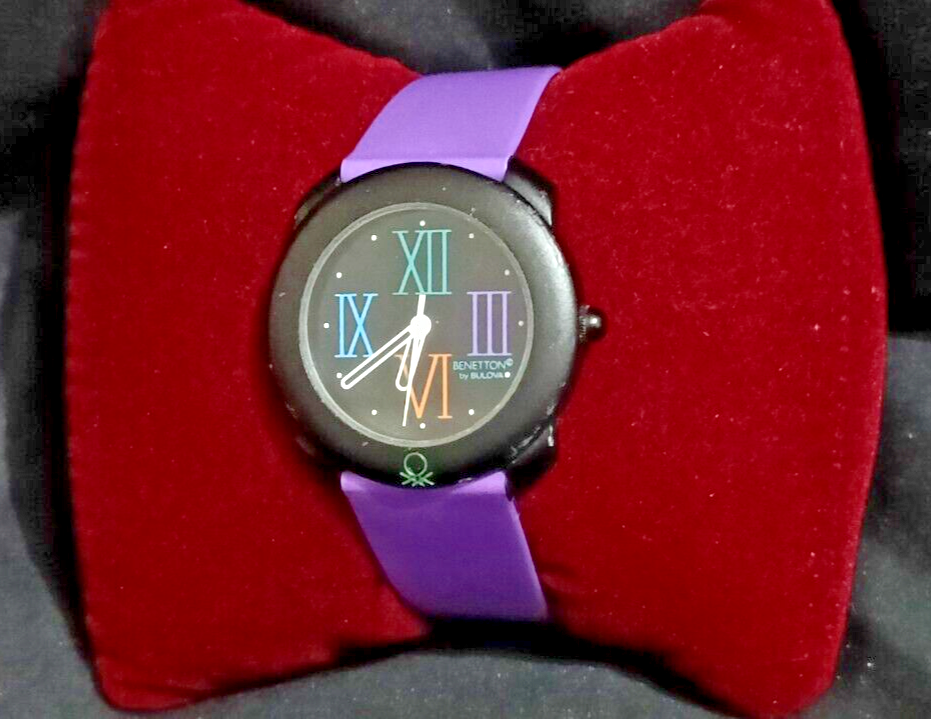 Vintage United Colours Of Benetton By Bulova Ladies Quartz Watch  VGC/Working