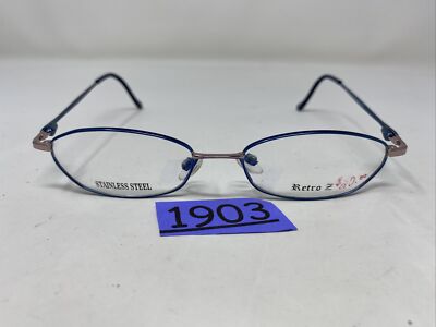 アメリカヴィンテージ　ヴィンテージフレーム Retro Z Eyeglasses Frame RETRO #14 BLUE 50-16-135 Full Rim