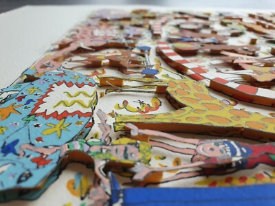Old James Rizzi 3D Circus Original Hand Signed Numbered From 1984