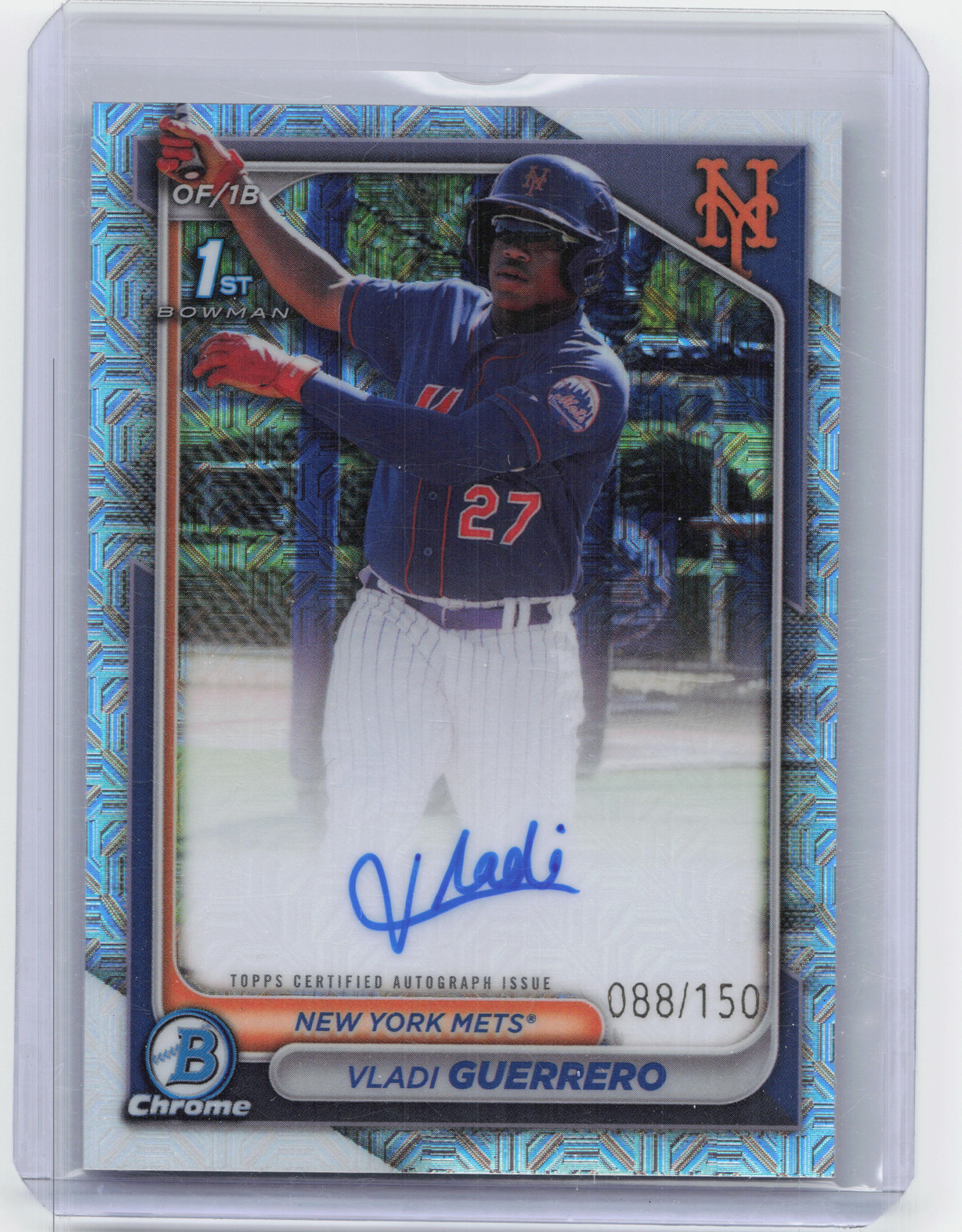 2024 Bowman Chrome #CPA-VG Vladi Guerrero 1st HTA Choice Auto /150 METS