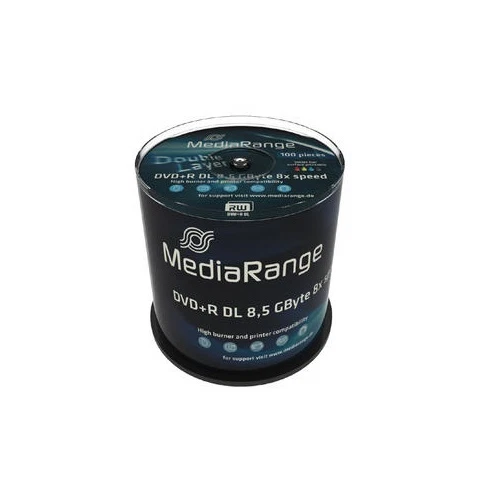 300 MediaRange DVD +R Double Layer 8.5GB 240min 8x inkjet DL printable MR471