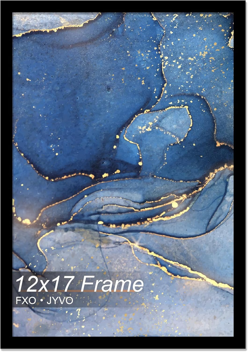 12X17 Picture Frame, Black Frame for 12 X 17 Inch Picture Poster