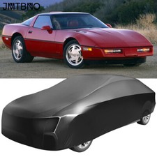 For Chevy Corvette C4 C5 C6 C7 C8 Satin Stretch Outdoor Car Cover UV Waterproof