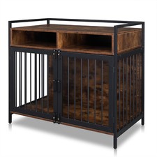 38.6 "Furniture dog cage dog crate for small/medium-sized dogs, double door lock