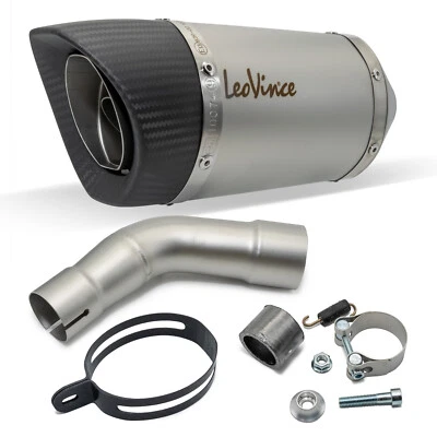 Silencieux arrière d'échappement LeoVince SLIP-ON SBK LV PRO acier inox - Photo 1/4